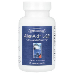 Allergy Research Group, Aller-Aid L-92 с L. Acidophilus L-92, 60 вегетарианских капсул