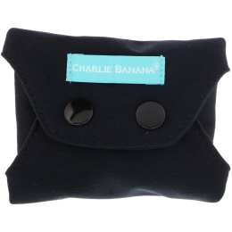 Charlie Banana, Ежедневные прокладки, черные, 3 прокладки + 1 эко-сумка