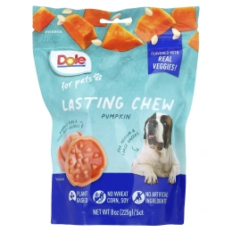 Dole for Pets, Lasting Chew, для средних и крупных пород, тыква, 5 жевательных таблеток, 225 г (8 унций)