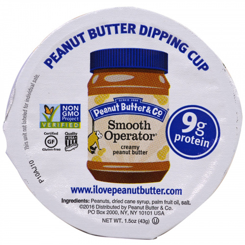 Peanut Butter & Co., "Великий комбинатор", густая арахисовая паста в удобных стаканчиках для макания, 5 стаканчиков по 1,5 унций (43 г)