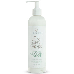 Puracy, Organic Hand & Body Lotion, Fragrance Free, 12 fl oz (355 ml)