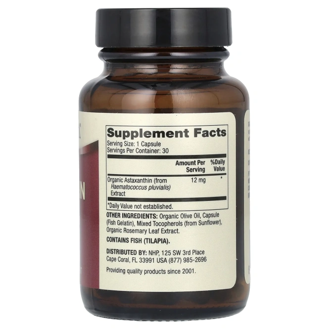 Dr. Mercola, астаксантин, 12 мг, 30 капсул
