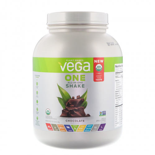 Vega, One, коктейль «все в одном», шоколад, 3 ф (1,7 кг)