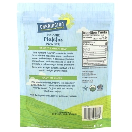 Carrington Farms, Органический порошок матча, 99 г (3,5 унции)