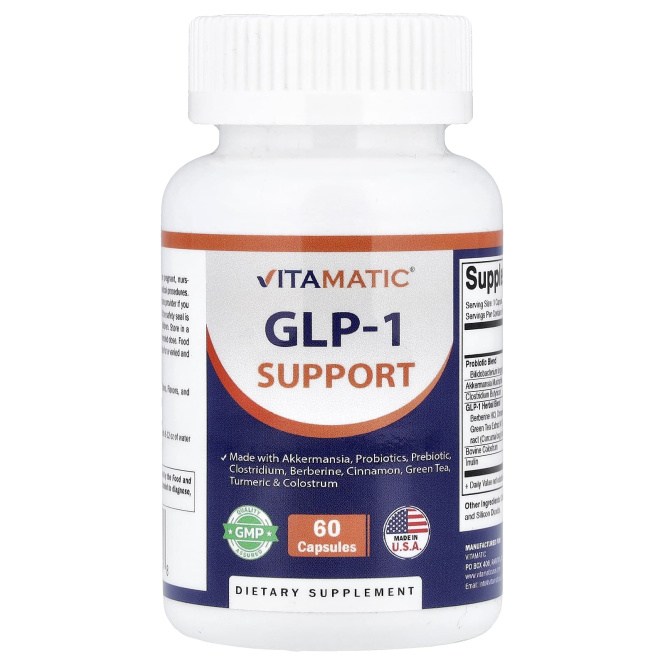 Vitamatic, поддержка GLP-1, 60 капсул