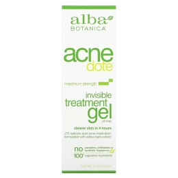 Alba Botanica, Acne Dote, невидимый гель по уходу за кожей, нежирный, 14 г (0,5 унции)
