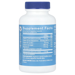 The Vitamin Shoppe, Формула для кальциевых костей на основе водорослей, 90 растительных капсул