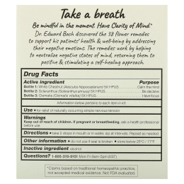 Bach, Clarity of Mind Focus Kit, 3 пипетки по 20 мл (0,7 жидк. унц.)