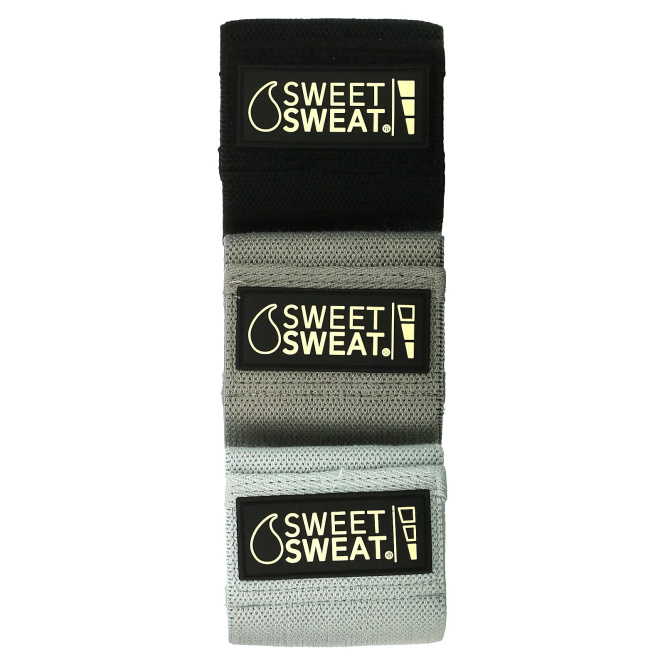 Sports Research, Набедренные повязки Sweet Sweat, серые, 3 ремешка