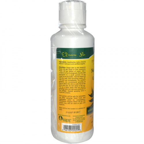 Organix South, TheraNeem Organix, Neem Oil for the Garden, Garden and Houseplants, 16 fl oz (480 ml)