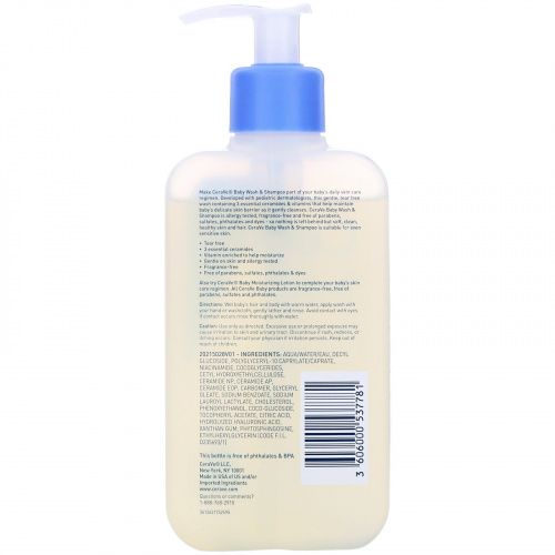 CeraVe, Baby Wash & Shampoo, 8 fl oz (237 ml)