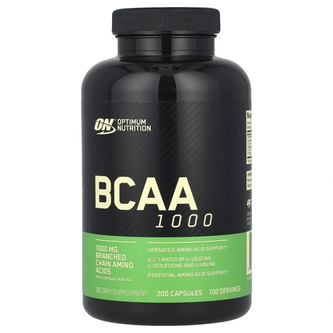Аминокислоты Optimum Nutrition BCAA 1000 mg, 200 капсул