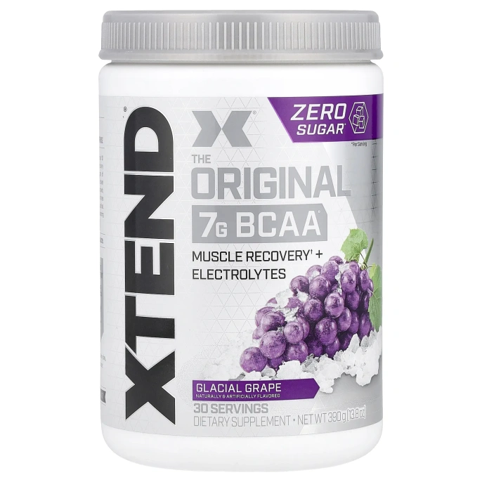 XTEND, The Original, 7 г аминокислот с разветвленной цепью (BCAA), со вкусом винограда, 405 г (14,3 унции)