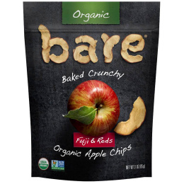 Bare Snacks, Запеченные хрустящие органические яблочные чипсы, фуджи и красные, 3 унции (85 г)