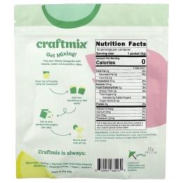 Craftmix, Skinny Margarita, 12 пакетиков, по 3 г (0,11 унции)
