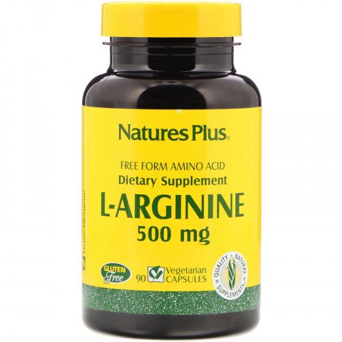 Nature's Plus, L-Arginine, 500 mg, 90 Vegetarian Capsules