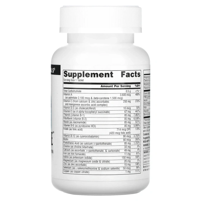 Source Naturals, Mega-One, Высокоэффективные мультивитамины и минералы, 60 таблеток