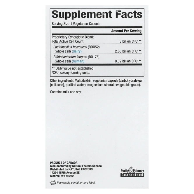 Natural Factors, Calm Biotic, 30 вегетарианских капсул