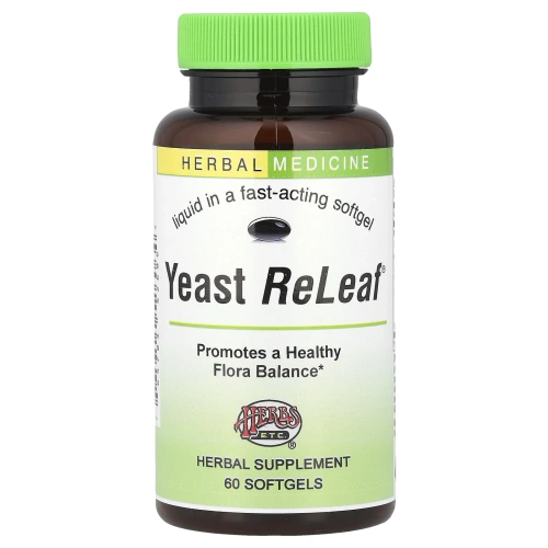 Herbs Etc., Дрожжи ReLeaf®, 60 мягких таблеток