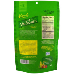 Karen's Naturals, Овощи сушеные высшего сорта, Just Veggies (натуральные овощи), 224 г (8 oz)