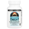 Source Naturals, Омега-7, масло ягод облепихи, 60 капсул растительного происхождения