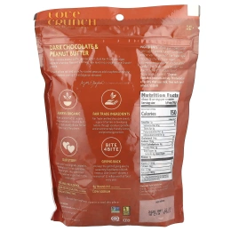 Nature's Path, Love Crunch®, органическая гранола премиального качества, темный шоколад и арахисовая паста, 325 г (11,5 унции)
