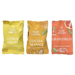 Body Restore, Отпариватели для душа, цитрус, какао и апельсин, грейпфрут, 6 таблеток, 5,3 унции