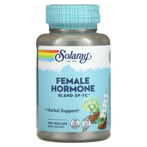 Solaray, Смесь женских гормонов SP-7С, 180 вегетарианских капсул