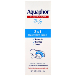 Aquaphor, Baby, Healing Cream, 3 In 1 Diaper Rash Cream, 3.5 oz (99 g)