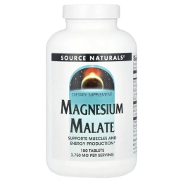 Source Naturals Яблочнокислый магний, 180 таблеток