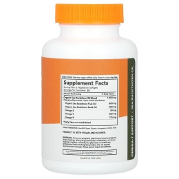 Sibu Beauty, Sea Berry Therapy, поддержка омега-7, облепиховое масло, 60 желатиновых капсул