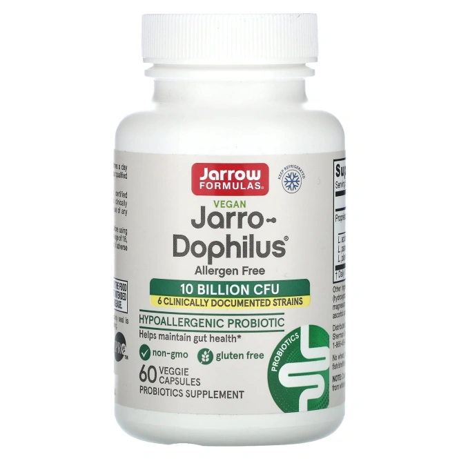 Jarrow Formulas, Jarro-Dophilus - Не содержит аллергенов, 60 вег капсул