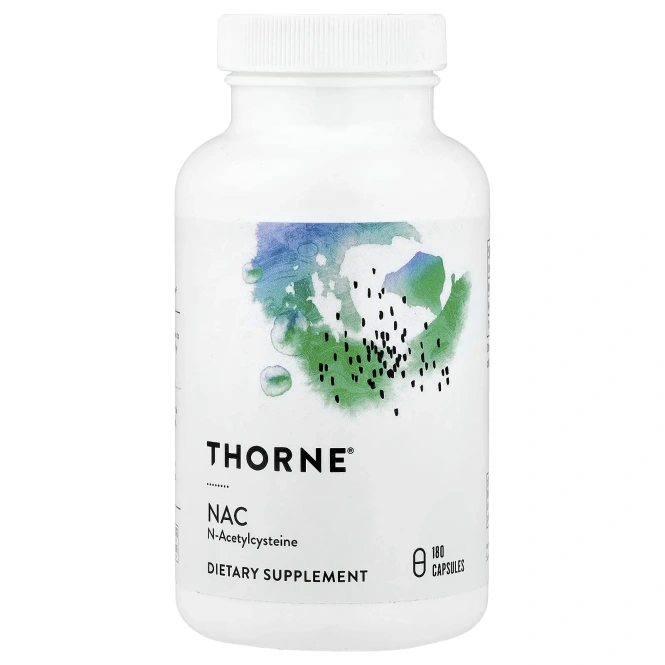 Thorne, NAC, 180 капсул (500 мг в 1 капсуле)