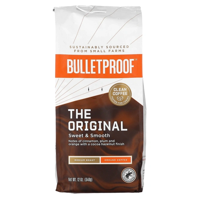 BulletProof, кофе, молотый, средней обжарки, 340 г (12 унций)