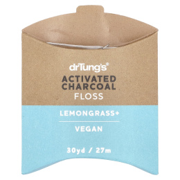 Dr. Tung's, Зубная нить с активированным углем, лемонграсс, 30 ярдов (27 м)