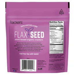 Flackers, крекеры из семян льна, корица и смородина, 142 г (5 унций)