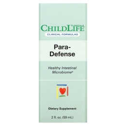 ChildLife Clinicals, Para-Defense, для здоровья микробиома кишечника, 59 мл (2 жидк. унции)