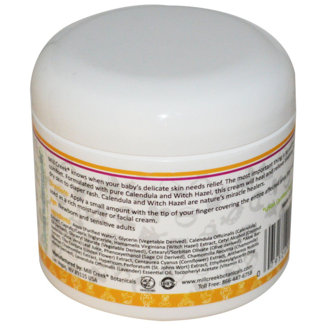 Mill Creek Botanicals, Botanicals, детский крем с, 4 унции (120 мл)