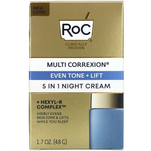 RoC, Multi Correxion, ровный тон + подтяжка, ночной крем 5 в 1, 48 г (1,7 унции)