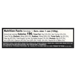 Patagonia Provisions, мидии с лимоном и травами, в оливковом масле холодного отжима, 120 г (4,2 унции)