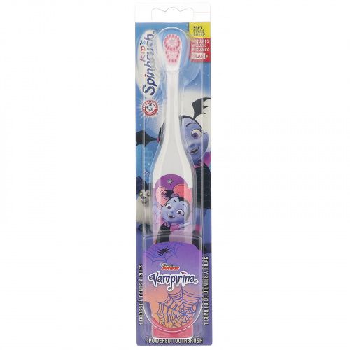Arm & Hammer, Kid's Spinbrush, Vampirina, Soft, 1 Battery Powered Toothbrush