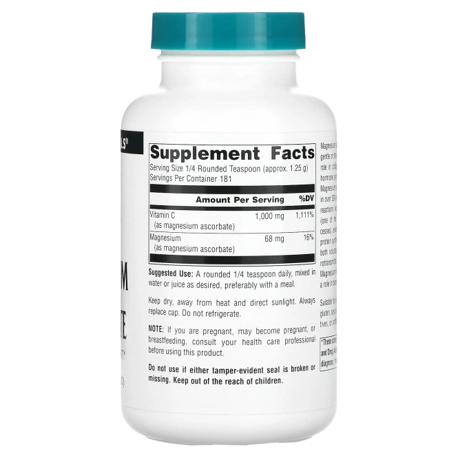 Source Naturals, Аскорбат магния, 8 унций (226,8 г)