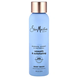 SheaMoisture, смягчающий и отшелушивающий гель для душа, мед манука и овсянка, 532 мл (18 жидк. унций)