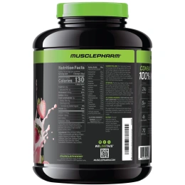 MusclePharm, Combat® 100%, порошок из сывороточного протеина, клубника, 2,24 кг (5 фунтов)