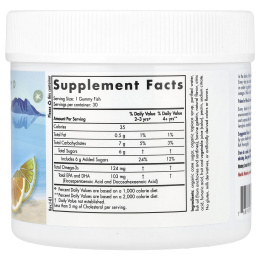 Nordic Naturals, Конфеты в виде рыбок от Nordic с омега-3, мандариновое угощение, 30 конфет