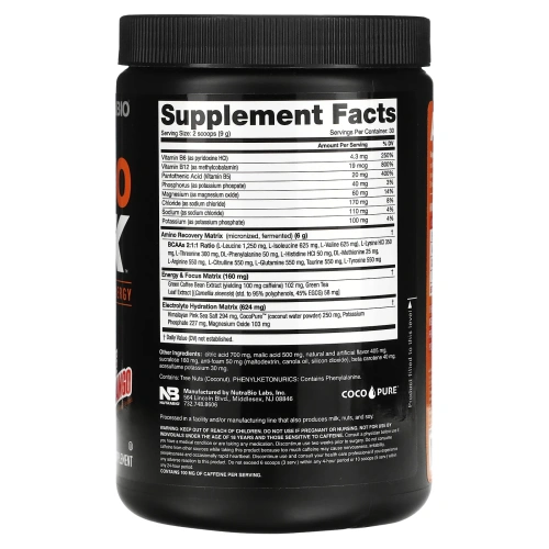 NutraBio, Amino Kick, апельсин и манго, 269 г (0,59 фунта)