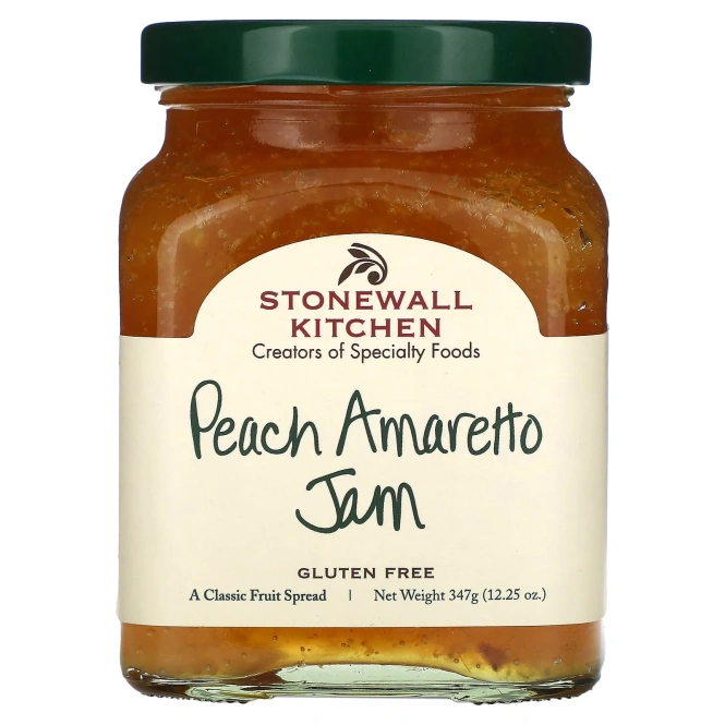 Stonewall Kitchen, Peach Amaretto Jam, 12.25 oz (347 g)