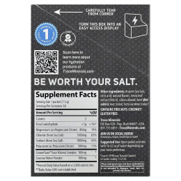 Trace, TM Sport, смесь для приготовления напитков с электролитами ZeroLyte и кокосовой водой, тропическая соль, 30 пакетиков по 7,5 г (0,26 унции)