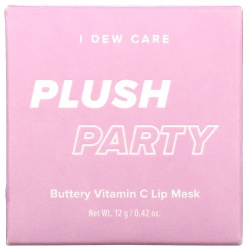 I Dew Care, Plush Party, масляная маска для губ с витамином C, 12 г (0,42 унции)