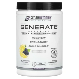 Cutler Nutrition, Generate, превосходный настой BCAA и EAA, ежевичный лимонад, 330 г (11,64 унции)